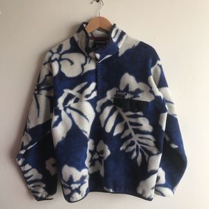 Vintage floral Hawaiian Patagonia Synchilla